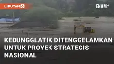 Dusun Kedungglatik, Semarang, resmi ditenggelamkan untuk proyek Bendungan Jragung. Beberapa rumah sudah tenggelam, sebagian masih terlihat gentingnya