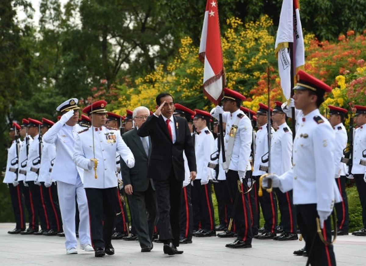 Jokowi temui Presiden Singapura perkuat hubungan bilateral