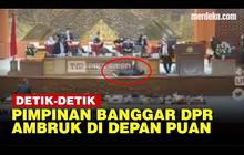 VIDEO: Pimpinan Banggar DPR Jatuh Usai Serahkan Laporan ke Puan saat Rapat