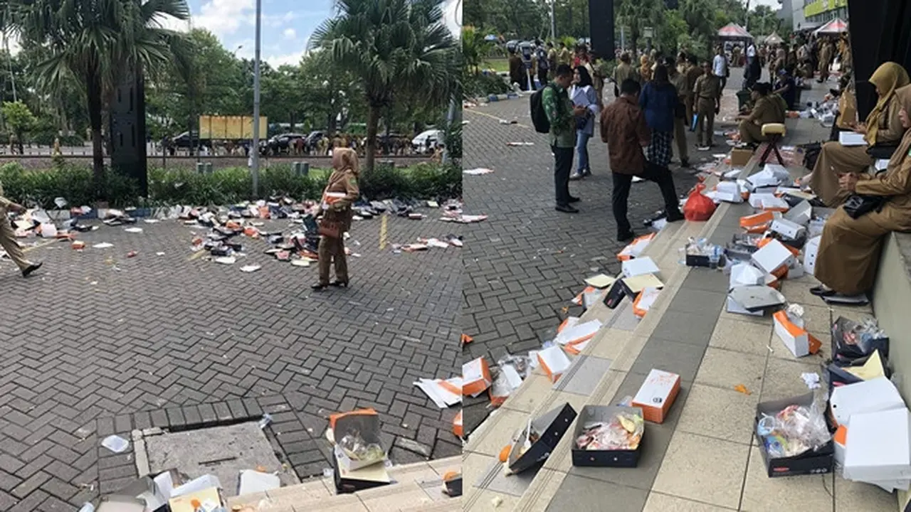 Viral Foto Pertemuan Lurah se-Jawa Timur Penuh Sampah, Ini Kata Pemprov
