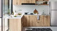 Ilustrasi kitchen set di dapur. (dok. Dekoruma/Dinny Mutiah)