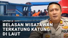 Belasan Wisatawan Terkatung-katung di Laut