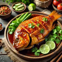 Resep Ikan Bakar Madu, Hidangan Lezat untuk Meriahkan Malam Tahun Baru | copyright ChatGPT/AI