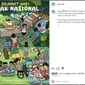 Warganet Nostalgia di Poster Ucapan Selamat Hari Anak Nasional yang Diunggah Presiden Jokowi di Instagram Pribadinya. Banyak Warganet yang Ingin Kembali ke Masa Kanak-Kanak Menjadi Bocil. (instagram.com/jokowi)