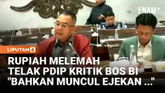 Komisi XI DPR RI menggelar rapat kerja dengan Gubernur Bank Indonesia Perry Warjiyo terkait laporan kinerja Bank Indonesia tahun 2025, Senin (18/5). Anggota Fraksi PDIP, Harris Turino mempertanyakan pernyataan Gubernur BI yang menyatakan nilai tukar ...