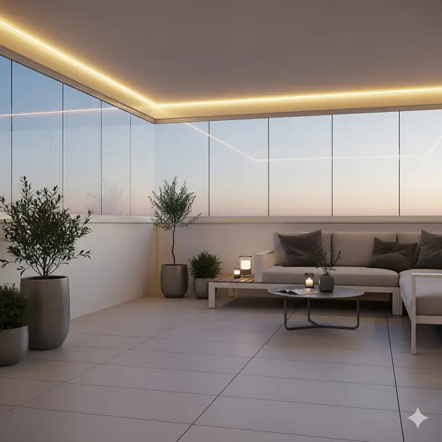 Model Teras Kaca yang Bikin Rumah Tampak Luas Lagi Ngetren 2025. Gemini