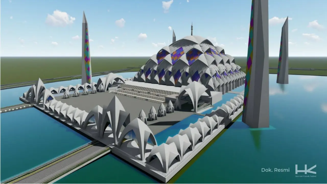 PT Hutama Karya kembali dipercaya untuk melanjutkan proyek pembangunan Masjid Raya Al-Jabbar, Kota Bandung. (Dok HK)