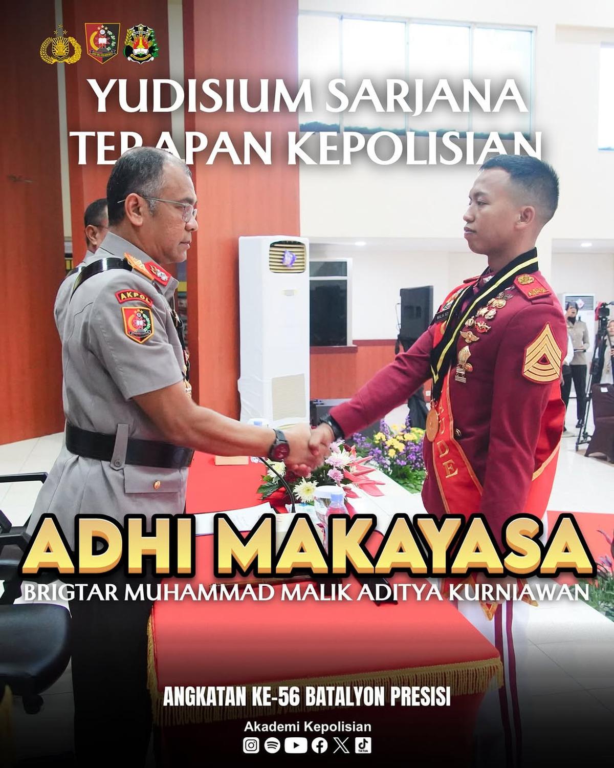 Sosok Muhammad Malik Aditya, Lulusan Terbaik Akpol 2025 Peraih Adhi Makayasa