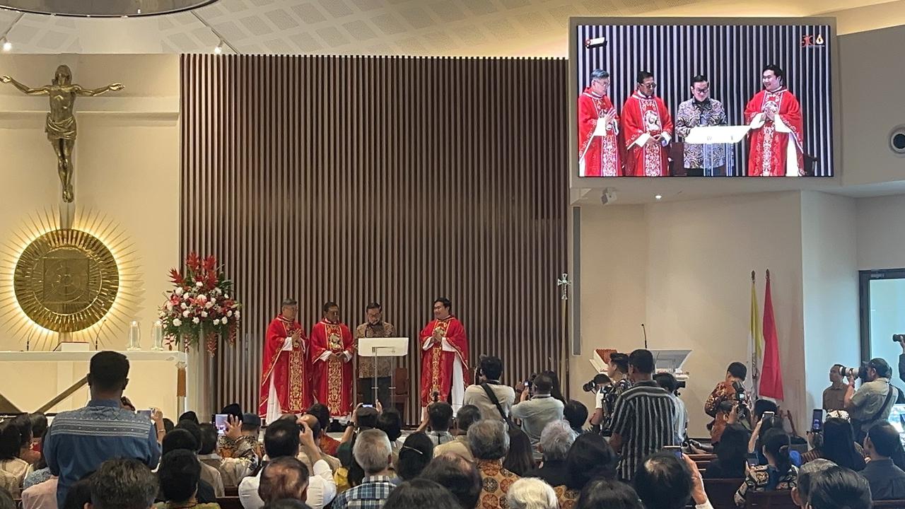 Pramono Anung Resmikan Gereja Kalvari, Tegaskan Komitmen Lintas Agama