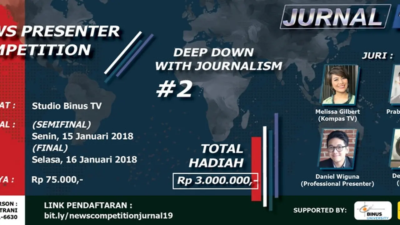 Rayakan Hari Jadi ke-8, Binus TV Gelar Lomba News Presenter