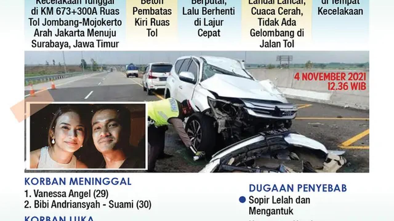 Infografis Kecelakaan Maut Vanessa Angel - Bibi Andriansyah (Liputan6.com/Triyasni)