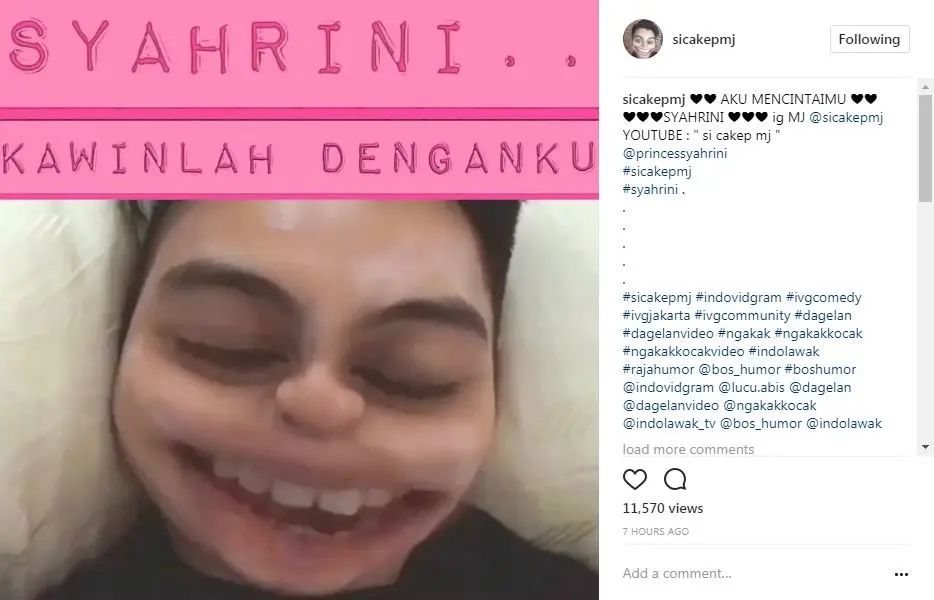 Baim Wong alias MJ melamar Syahrini (Foto: Instagram)