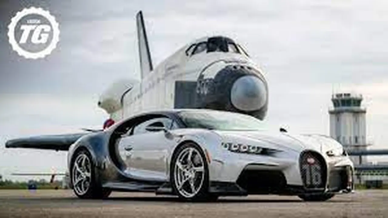 Bugatti Chiron Adu Cepat dengan Pesawat Luar Angkasa