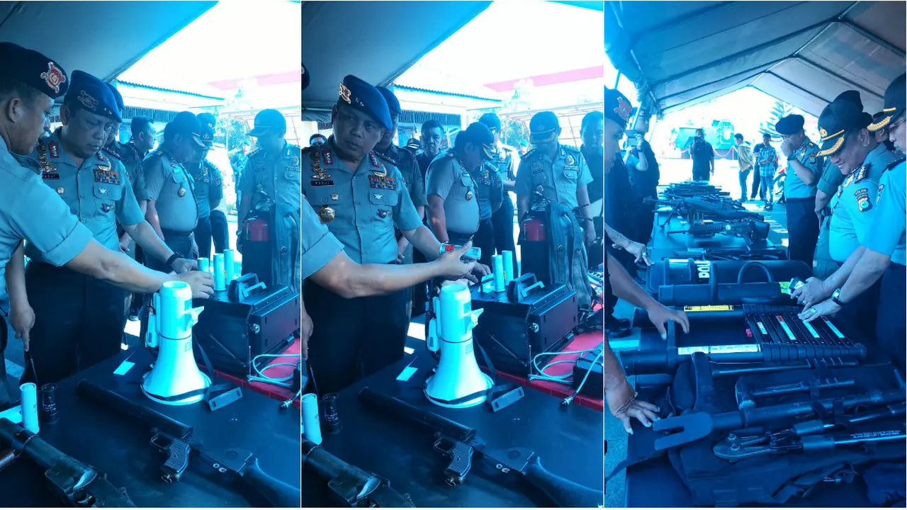 Kapolda Sulselbar Cek Seluruh Persenjataan 