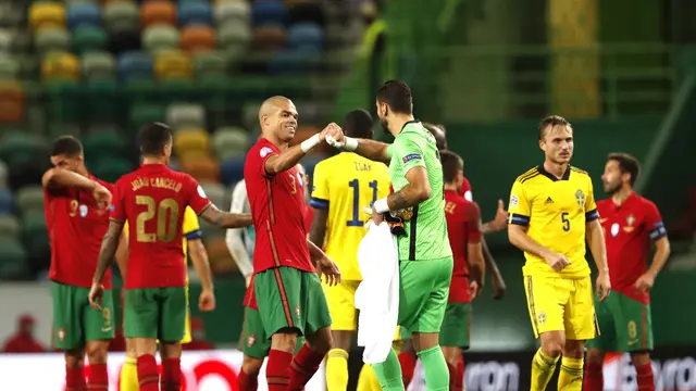FOTO: Portugal Lumat Swedia 3-0 di UEFA Nations League