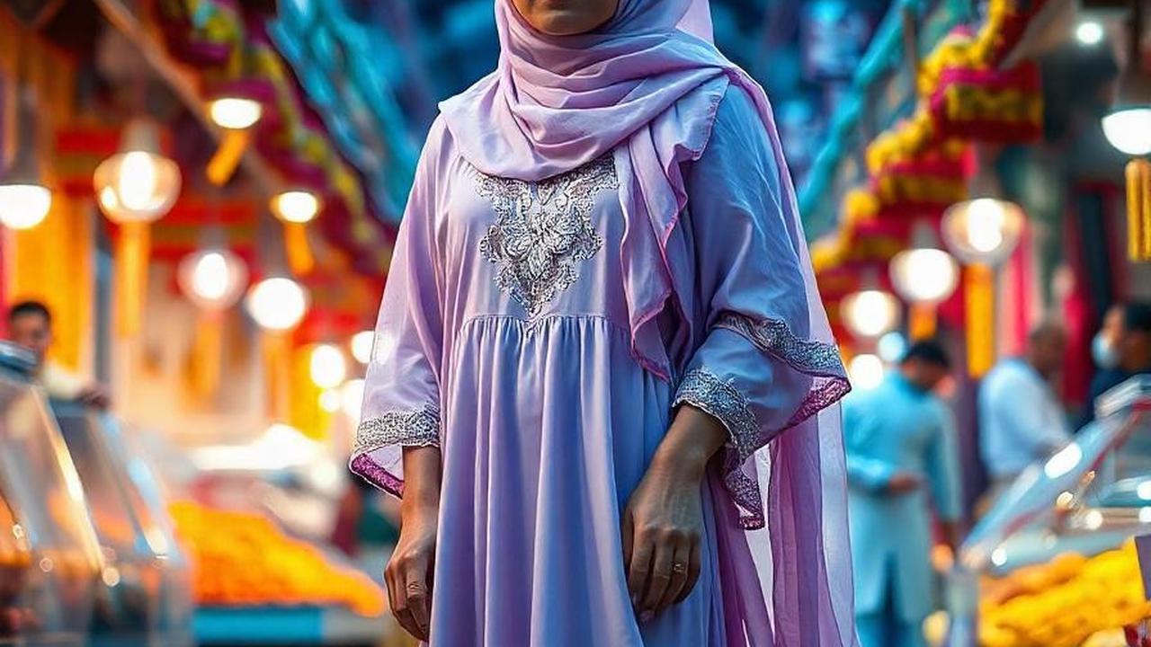 Baju Lebaran 2025 Misty Lavender