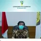 Direktur Jenderal Ketenagalistrikan Rida Mulyana mewakili Menteri ESDM Arifin Tasrif pada launching aplikasi Charge.IN secara virtual, Jumat (29/01/2021).