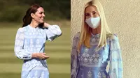 Potret Kate Middleton dan Ivanka Trump Pakai Baju Sama Persis, Lebih Kece Mana? (HENRY NICHOLLS / AFP) (Tangkapan Layar Instagram/ivankatrump)