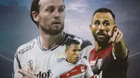 Ilustrasi - Marc Klok, Ilija Spasojevic, Beto Goncalves (Bola.com/Adreanus Titus)