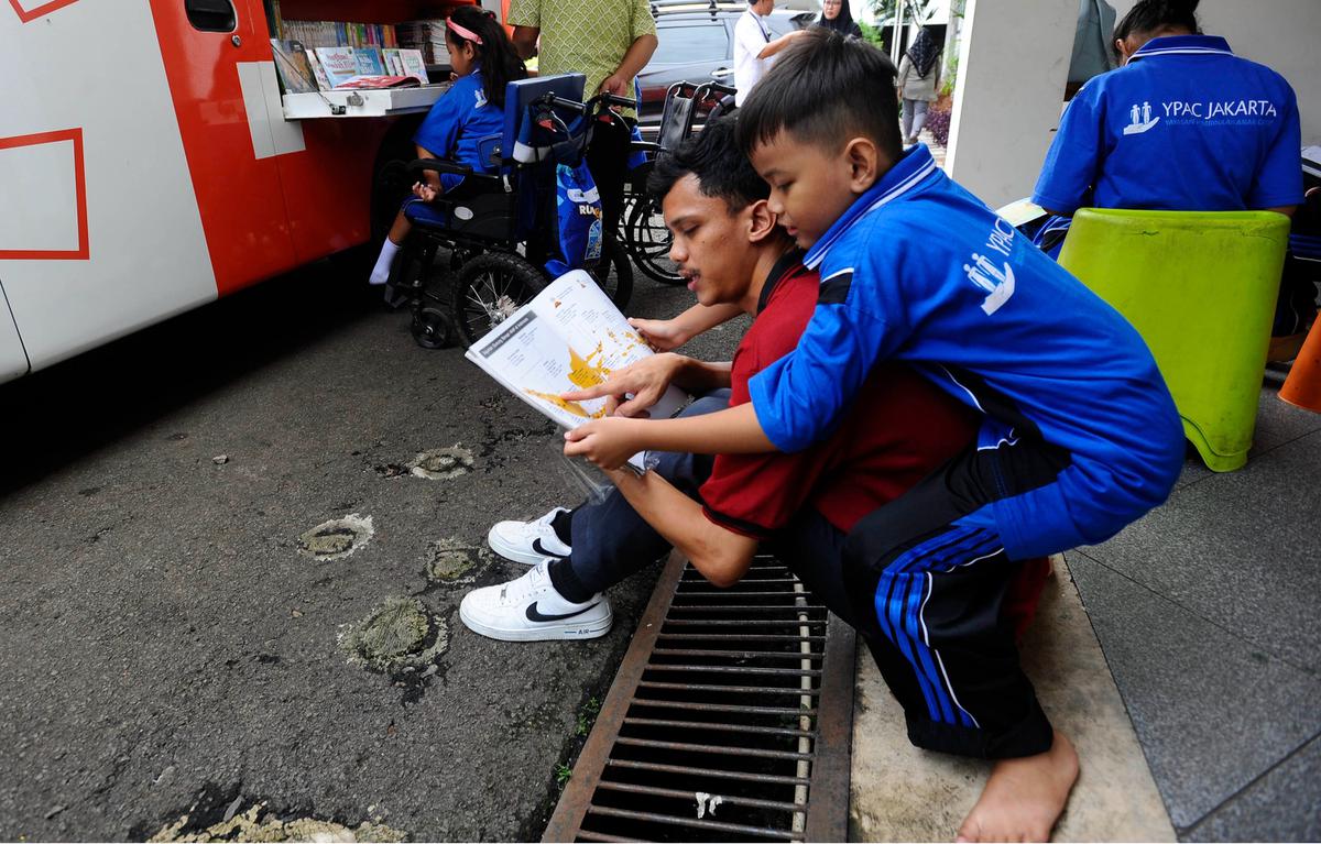 Penyandang difabel tingkatkan minat baca lewat perpustakaan keliling
