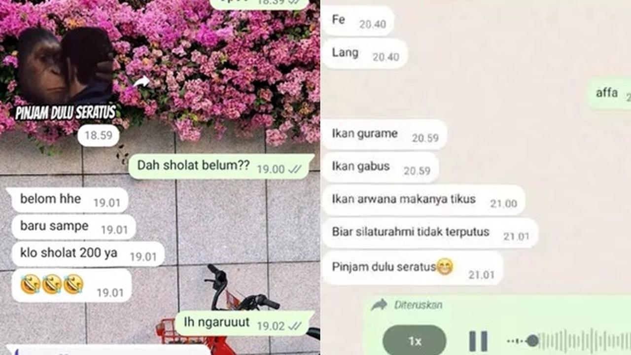 6 Chat Lucu Pinjam Seratus ke Teman Ini Kocak, Pakai Pantun