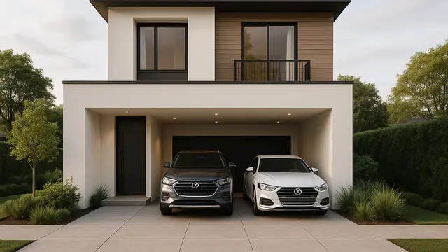 Inspirasi Desain Rumah 6x12 dengan Garasi 2 Mobil