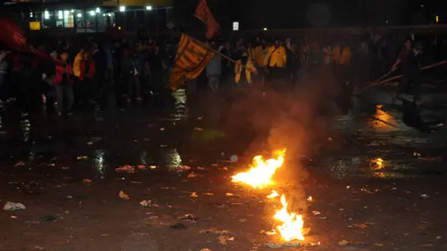 Tutup Jalan Diponegoro, Polisi Amankan 2 Pendemo