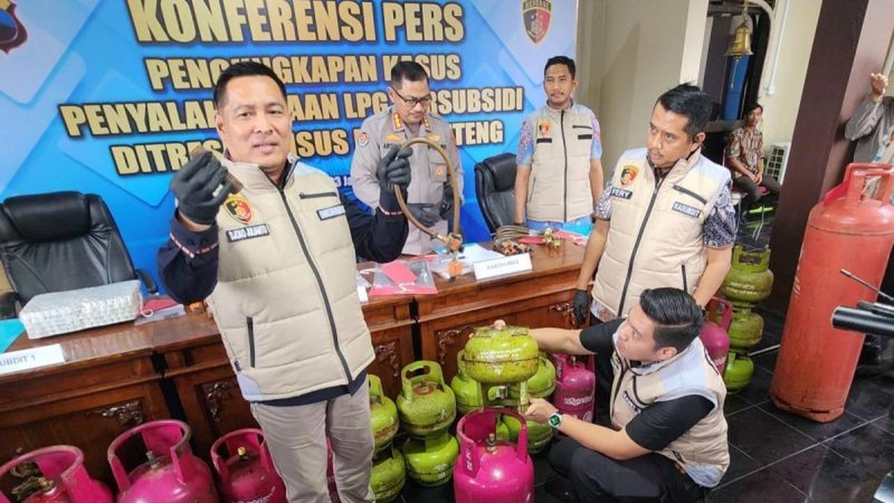 Polda Jateng Bongkar Komplotan Pengoplos Elpiji Bersubsidi, Rugikan Negara Miliaran Rupiah
