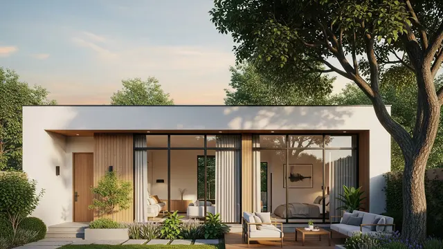 Desain Rumah Kecil 3 Kamar dengan Taman Belakang