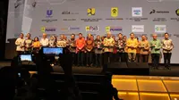 Menteri Energi dan Sumber Daya Mineral (ESDM) Ignasius Jonan menghadiri peringatan Hari Jadi Pertambangan dan Energi ke-74.