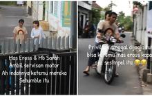 Viral di Media Sosial, 6 Momen Kesederhanaan Erros Candra SO7 Ajak Istri Jalan Kaki Ambil Servisan Motor