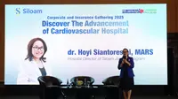 Direktur Rumah Sakit Siloam Jantung Diagram dr. Hoyi Siantoresmi, MARS, dalam Corporate & Insurance (CI) Gathering 2025, Rabu (26/2). (Foto: Istimewa)