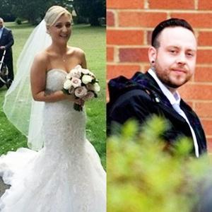 Govin dan Amy masih menggunakan gaun pengantin mereka | Photo: Copyright daylimail.co.uk