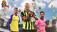 10 Kontrak Paling Fantastis di Sepak Bola Dunia: Selalu Ada Cristiano Ronaldo, Bagaimana dengan Messi dan Haaland?
