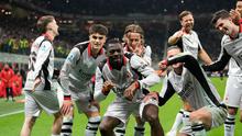 Selebrasi Youssouf Fofana dalam laga AC Milan vs Torino di Liga Italia 2025/2026, Minggu (22/3/2026). (AP Photo/Luca Bruno)