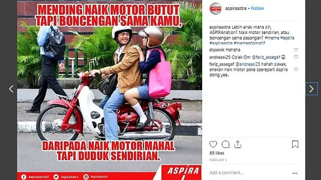 Berbagai hal bisa dijadikan Meme menarik, tidak terkecuali yang berkaitan dengan otomotif.