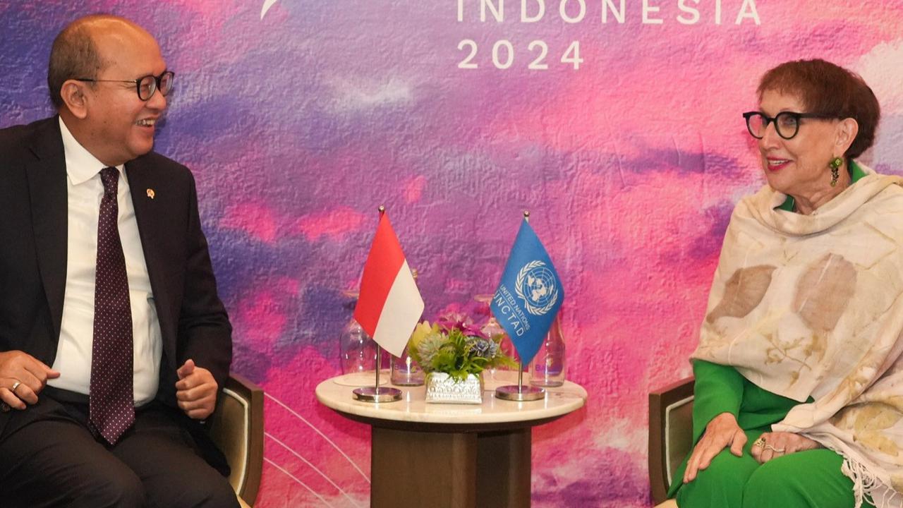 Menteri Investasi/Kepala Badan Koordinasi Penanaman Modal (BKPM) Rosan Roeslani saat menjadi panelis dalam High-Level Forum on Multi-Stakeholder Partnership