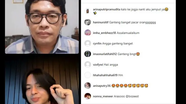 Angga Yunanda dalam sesi Instagram Live Liputan6.com, pada 19 Oktober 2021.