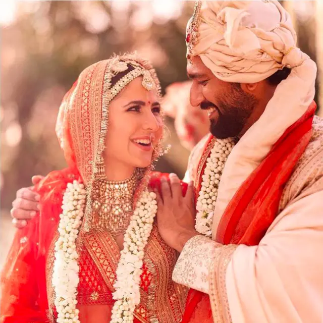 Potret pernikahan Katrina Kaif dan Vicky Kaushal