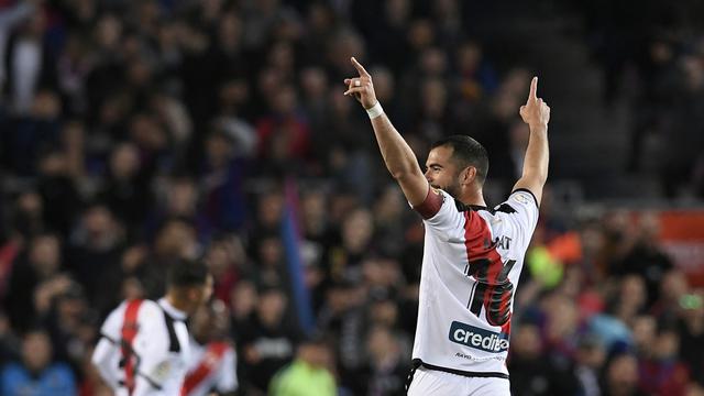 Jordi Amat ketika membela Rayo Vallecano.