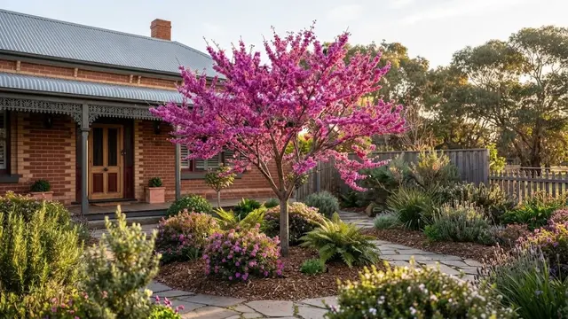 Redbud di Halaman Rumah