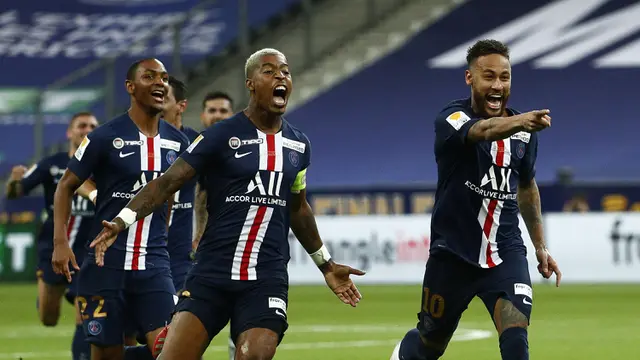 Kalahkan Lyon, PSG Juara Piala Liga Prancis
