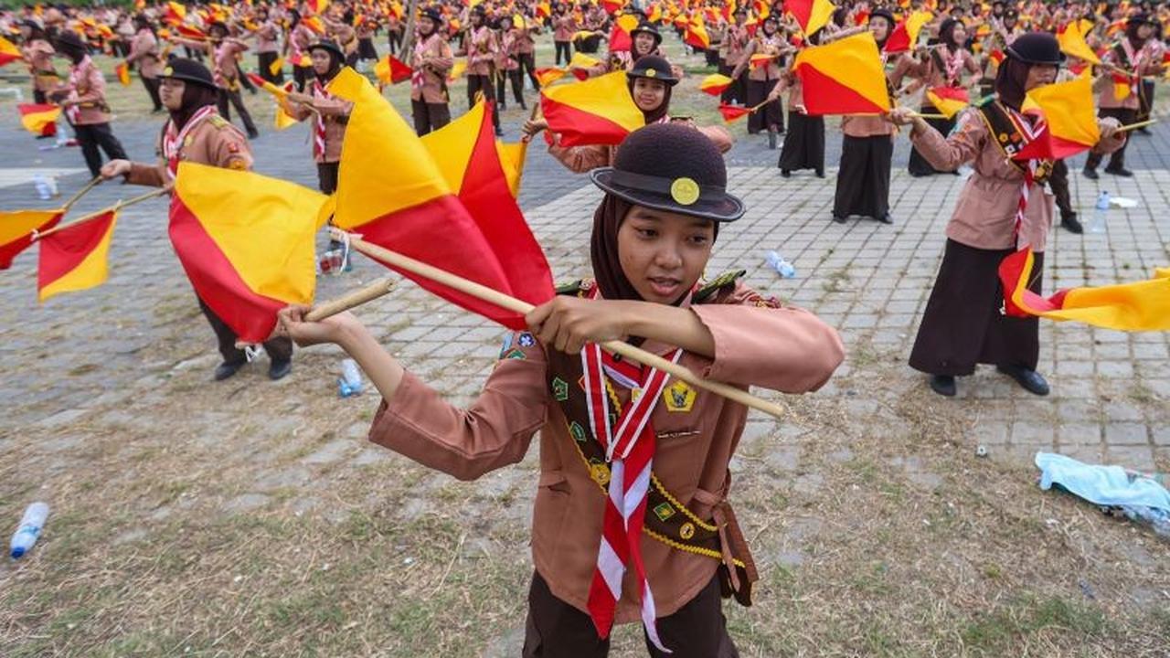 Pramuka Surabaya Raih Tiga Rekor MURI Sekaligus, Libatkan Puluhan Ribu Peserta