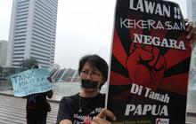 Demo tolak kekerasan di Papua