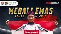 Pebalap Sepeda Indonesia, Khoiful Mukhib sukses meraih emas keempat untuk Indonesia cabang mountain Bike, Senin (20/8/2018)