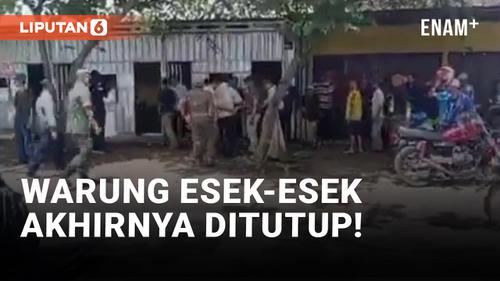 VIDEO: Diduga Tempat Prostitusi, Puluhan Warung Kopi Ditutup