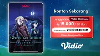 Nonton Sword Art Online Progressive: Aria of a Starless Night selengkapnya di Vidio. (Dok. Vidio)