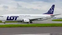 Maskapai Polandia, Polish Airlines LOT yang sistem komputernya dibajak. (BBC)