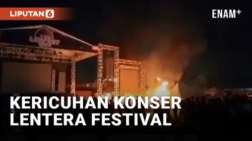 VIDEO: Konser Lentara Festival Ricuh, Panggung Dibakar Penonton