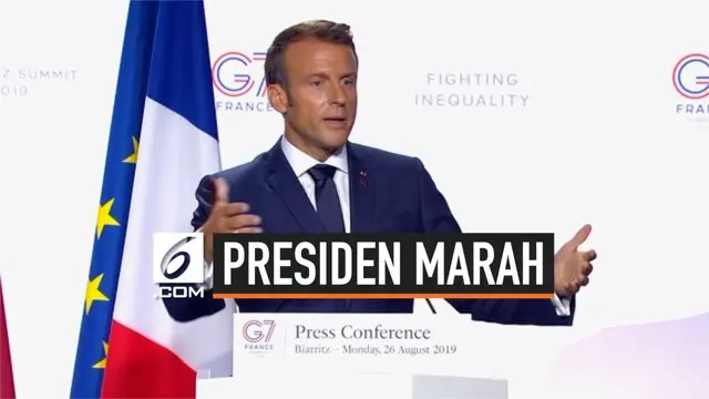 VIDEO: Merasa Istri Dihina Presiden Brasil, Emmanuel Macron Marah